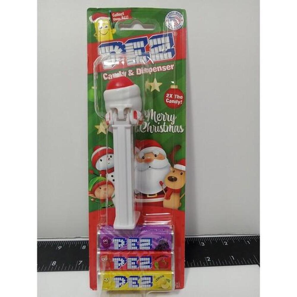 PEZ SNOWMAN Factory Faulty Christmas Double Candy Grape Strawberry Lemon